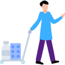 پیش‌نمایش فایل boy-is-carrying-medicine-trolley-8865390 از پک سلامت و پزشکی