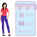 پیش‌نمایش فایل girl-doing-online-shopping-with-mobile-8863654 از پک بانکداری و مالی