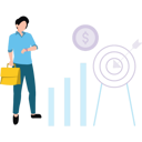 پیش‌نمایش فایل man-working-on-dollar-target-8863636 از پک بانکداری و مالی