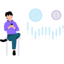 پیش‌نمایش فایل man-working-on-dollar-time-management-8863656 از پک بانکداری و مالی