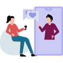پیش‌نمایش فایل couple-chatting-on-mobile-8859042 از پک عشق و دوستیابی