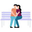 پیش‌نمایش فایل couple-sitting-and-romantically-on-bench-8859045 از پک عشق و دوستیابی