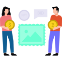 پیش‌نمایش فایل boy-and-girl-bidding-on-nft-stamps-8859473 از پک ان‌اف‌تی و رمزارز
