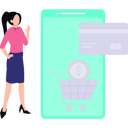 پیش‌نمایش فایل girl-doing-shopping-online-8859475 از پک ان‌اف‌تی و رمزارز