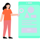 پیش‌نمایش فایل girl-looking-for-cryptocurrency-in-online-bidding-8859456 از پک ان‌اف‌تی و رمزارز