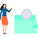 پیش‌نمایش فایل girl-standing-with-purse-of-dollars-8859462 از پک ان‌اف‌تی و رمزارز
