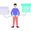 پیش‌نمایش فایل man-plugged-in-wallet-and-cryptoshop-8859459 از پک ان‌اف‌تی و رمزارز