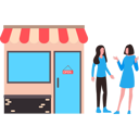 پیش‌نمایش فایل girls-are-talking-outside-a-shop-8877061 از پک کسب و کار کوچک