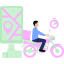 پیش‌نمایش فایل boy-is-delivering-the-parcel-on-scooter-8877196 از پک سبک زندگی