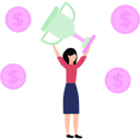 پیش‌نمایش فایل girl-is-holding-the-trophy-of-success-8877184 از پک سبک زندگی