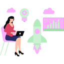 پیش‌نمایش فایل girl-is-working-on-business-startup-8877162 از پک سبک زندگی
