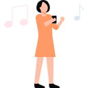 پیش‌نمایش فایل girl-listening-to-music-on-phone-8863597 از پک آونتین