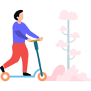 پیش‌نمایش فایل young-man-riding-scooter-8863614 از پک آونتین
