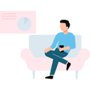 پیش‌نمایش فایل young-man-sitting-on-couch-8863595 از پک آونتین