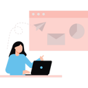 پیش‌نمایش فایل girl-working-on-laptop-using-technology-8859552 از پک مردم و فناوری