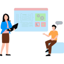 پیش‌نمایش فایل boy-and-girl-working-on-html-and-api-coding-8946448 از پک بانکداری