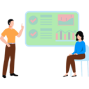 پیش‌نمایش فایل boy-talking-to-girl-about-chart-8946413 از پک بانکداری