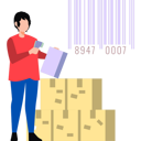 پیش‌نمایش فایل boy-scanning-parcel-barcode-8953198 از پک اسکن بارکد