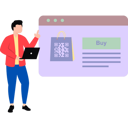 پیش‌نمایش فایل boy-shopping-with-qr-code-8953225 از پک اسکن بارکد