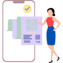 پیش‌نمایش فایل girl-paying-bill-with-qr-code-8953204 از پک اسکن بارکد