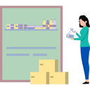 پیش‌نمایش فایل girls-scanning-products-by-barcode-scanner-8953220 از پک اسکن بارکد