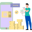 پیش‌نمایش فایل man-scanning-barcode-of-boxes-8953232 از پک اسکن بارکد
