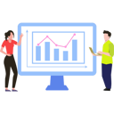 پیش‌نمایش فایل boy-and-girl-looking-at-graph-analytics-8939560 از پک طراحی اپلیکیشن