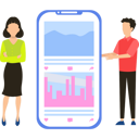 پیش‌نمایش فایل boy-and-girl-looking-at-reviews-on-app-8939538 از پک طراحی اپلیکیشن