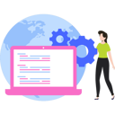 پیش‌نمایش فایل girl-coding-on-laptop-8939561 از پک طراحی اپلیکیشن