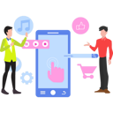 پیش‌نمایش فایل two-boys-choosing-an-app-8939529 از پک طراحی اپلیکیشن