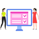 پیش‌نمایش فایل two-girls-working-on-checklist-8939550 از پک طراحی اپلیکیشن