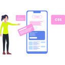 پیش‌نمایش فایل woman-coding-css-on-mobile-8939535 از پک طراحی اپلیکیشن