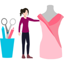 پیش‌نمایش فایل a-girl-is-designing-a-dress-on-a-mannequin-8996660 از پک صنایع دستی و طراحی