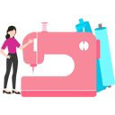 پیش‌نمایش فایل a-girl-is-sewing-clothes-on-a-machine-8996674 از پک صنایع دستی و طراحی