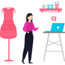پیش‌نمایش فایل the-girl-is-designing-a-dress-8996657 از پک صنایع دستی و طراحی