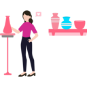 پیش‌نمایش فایل the-girl-is-looking-at-the-vase-on-the-table-8996654 از پک صنایع دستی و طراحی