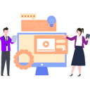 پیش‌نمایش فایل boy-and-girl-working-on-content-idea-8996627 از پک نویسندگی محتوا