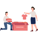پیش‌نمایش فایل boy-and-girl-donating-clothes-8953308 از پک خیریه و کمک‌های مالی