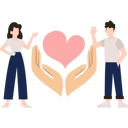 پیش‌نمایش فایل boy-and-girl-working-for-donation-service-8953323 از پک خیریه و کمک‌های مالی