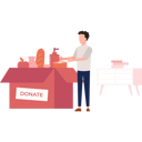 پیش‌نمایش فایل boy-standing-by-donation-box-8953344 از پک خیریه و کمک‌های مالی