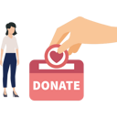 پیش‌نمایش فایل girl-collecting-donation-money-8953334 از پک خیریه و کمک‌های مالی