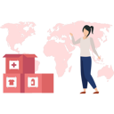 پیش‌نمایش فایل girl-donating-around-world-8953317 از پک خیریه و کمک‌های مالی