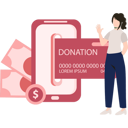 پیش‌نمایش فایل girl-making-donations-online-8953335 از پک خیریه و کمک‌های مالی