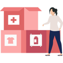 پیش‌نمایش فایل young-woman-collected-donation-boxes-8953341 از پک خیریه و کمک‌های مالی