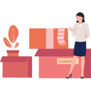 پیش‌نمایش فایل young-woman-standing-near-donation-box-8953307 از پک خیریه و کمک‌های مالی
