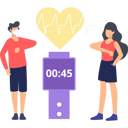 پیش‌نمایش فایل a-boy-and-a-girl-are-wearing-a-health-watch-9024594 از پک پزشک