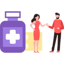 پیش‌نمایش فایل boy-and-girl-are-talking-about-medicine-9024614 از پک پزشک