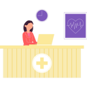 پیش‌نمایش فایل the-girl-is-sitting-at-the-hospital-reception-9024570 از پک پزشک