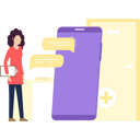 پیش‌نمایش فایل the-girl-is-talking-to-the-doctor-online-9024569 از پک پزشک