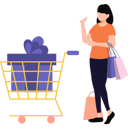 پیش‌نمایش فایل a-girl-carrying-a-shopping-trolley-9024493 از پک طراحی